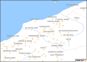 map of Douar Mʼsallaïne